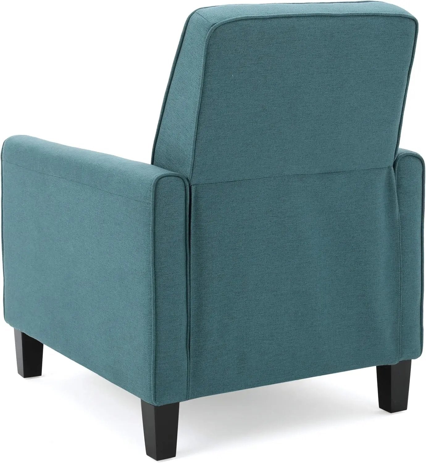 Emmie Fabric Recliner (Set of 2), Dark Teal, Dark Brown-4