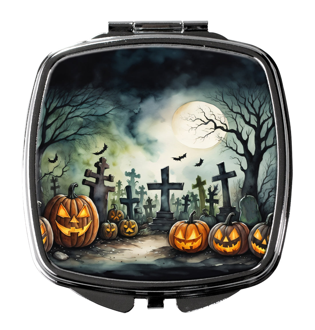 Graveyard Spooky Halloween Compact Mirror Caroline's Treasures