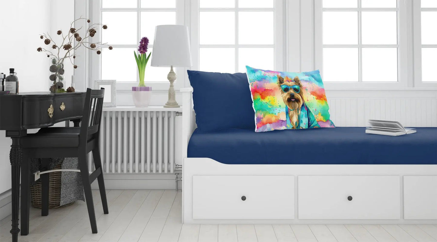 Cairn Terrier Hippie Dawg Standard Pillowcase - Vivid Treasure Zone