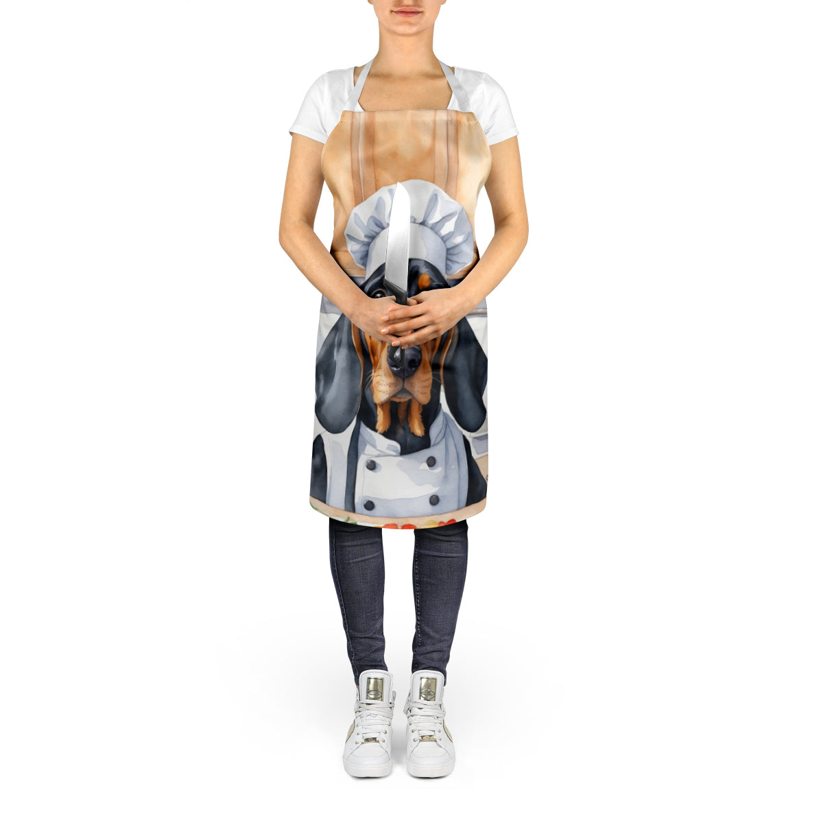 Black and Tan Coonhound The Chef Apron Caroline's Treasures