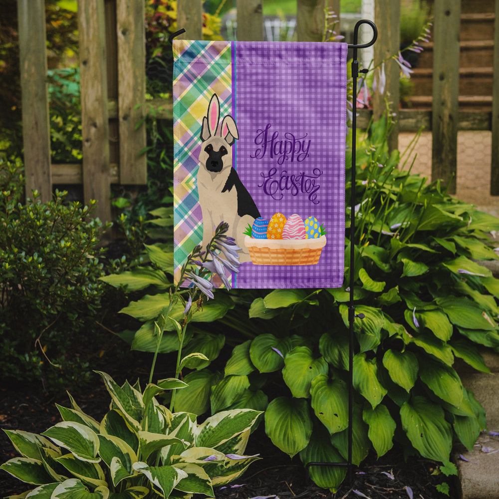Black and Silver German Shepherd Easter Garden Flag Caroline's Treasures