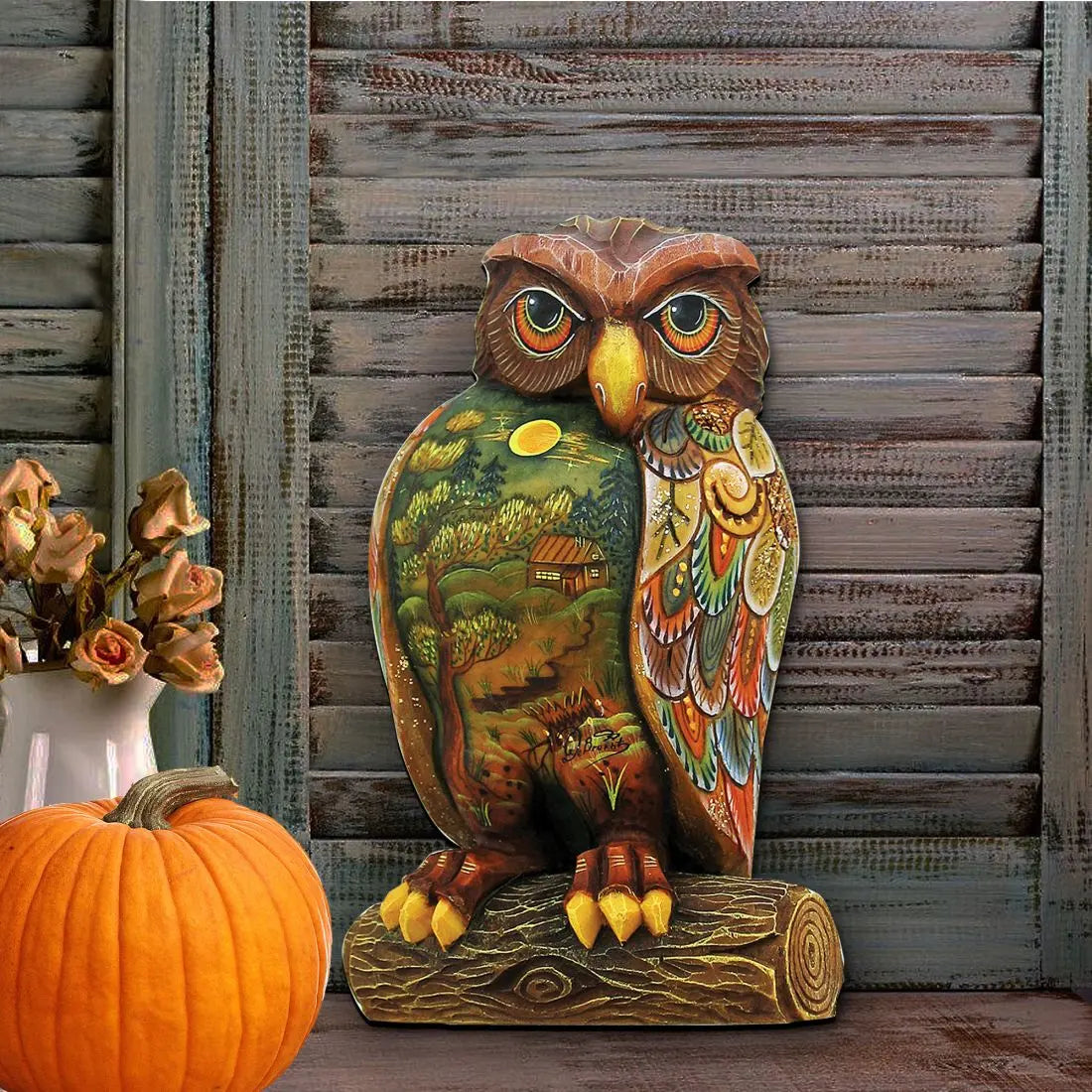 Owl Halloween Door Decor by G. DeBrekht - Thanksgiving Halloween Decor - 8158912H G. DeBrekht
