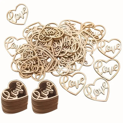 Love Heart Wood Crafts for DIY Home Decor TM