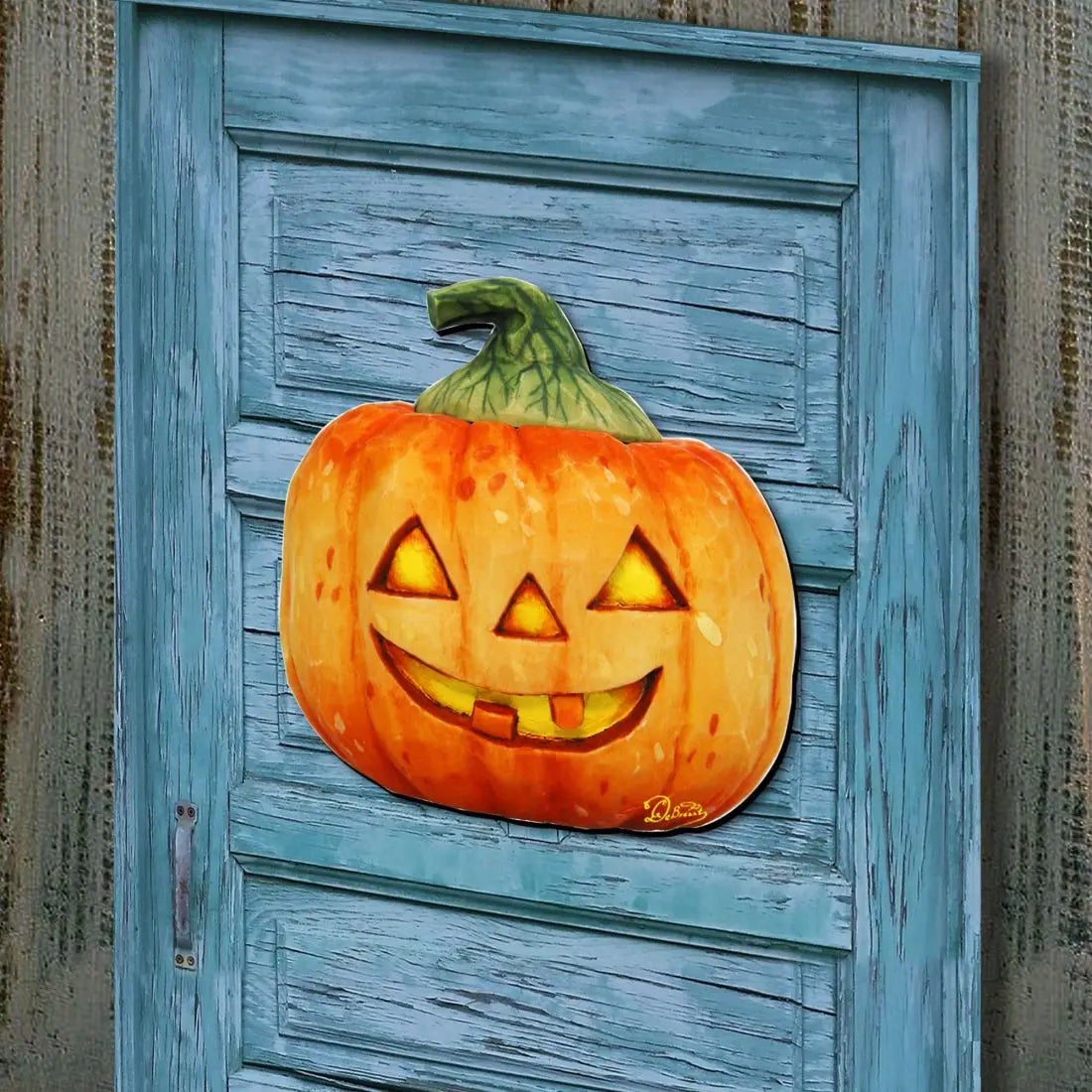 Pumpkin Halloween Door Decor by G. DeBrekht - Thanksgiving Halloween Decor - 8158414H G. DeBrekht