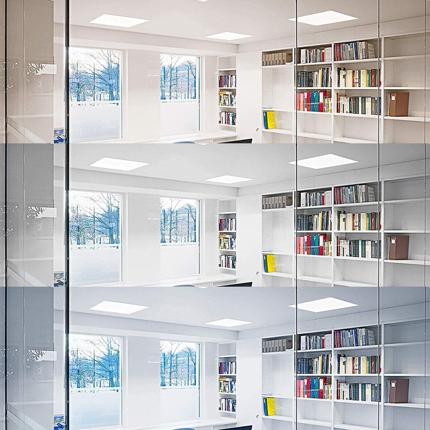 2X4 FT LED Light Flat Panel, 40/50/60W, Color Temperature Selectable 3K | 4K | 5K, Dimmable Recessed Drop Ceiling Lights, 5000/6250/7500 Lumens, Lay in Fixture for Office, 120-277V, UL DLC(6 Pack) ShipItFurniture