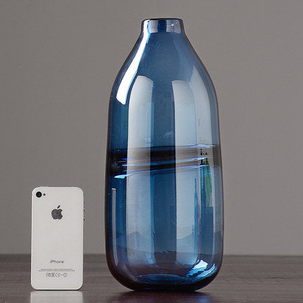 Thick Shadowy Unique Glass Vase C BlakHom