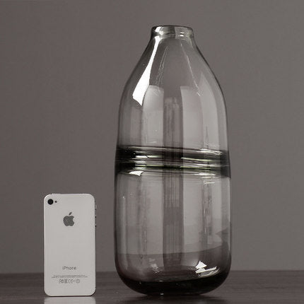 Thick Shadowy Unique Glass Vase C BlakHom