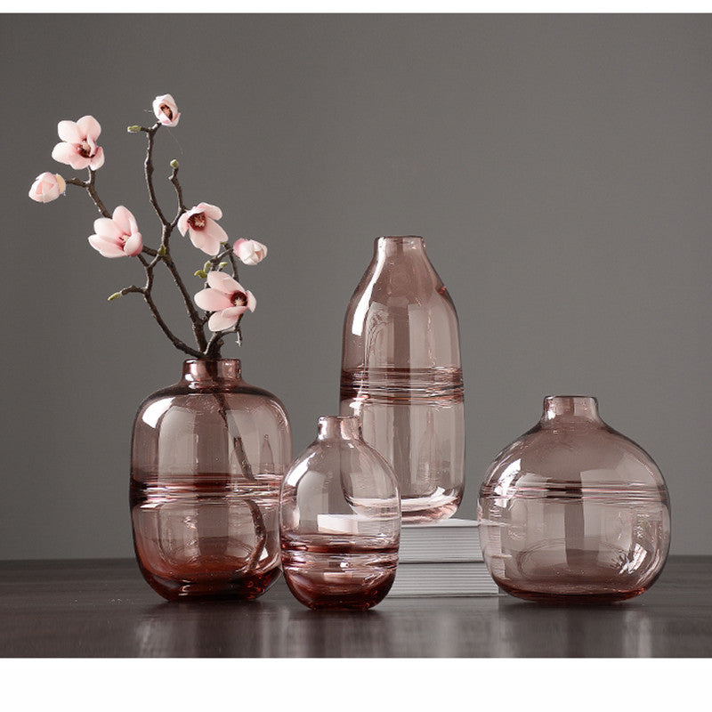 Thick Shadowy Unique Glass Vase C BlakHom