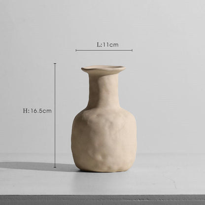 Modern Minimalist Ceramic Vase Flower Ornaments Ze BlakHom