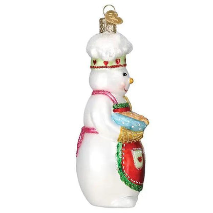 Snow Woman Chef Ornament Old World Christmas