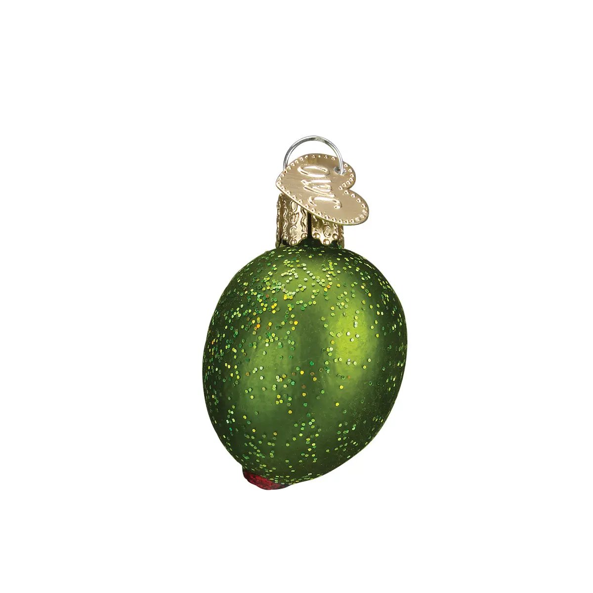 Stuffed Green Olive Ornament Old World Christmas