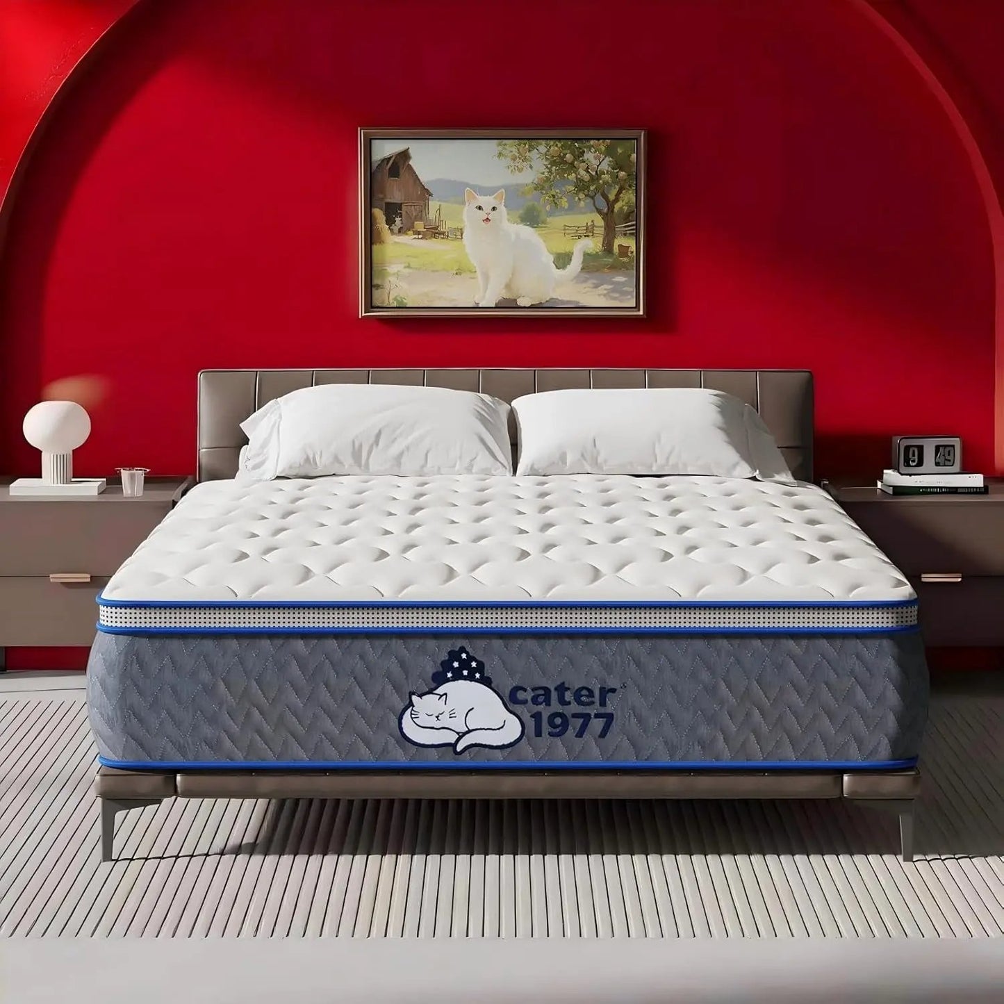 Queen Memory Foam Mattress Inch 12.9 Thick Hyper Support Breathable Edge Reinforcement Ergonomic Cooling ShipItFurniture