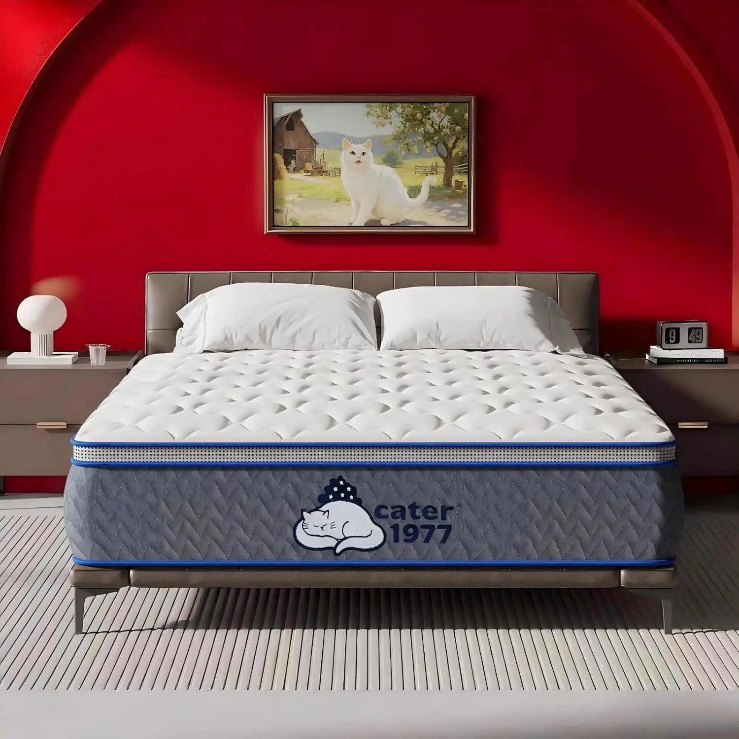 Queen Memory Foam Mattress Inch 12.9 Thick Hyper Support Breathable Edge Reinforcement Ergonomic Cooling ShipItFurniture