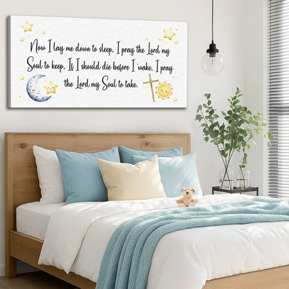 I Lay Me Down To Sleep Faith Sign Tailored Canvases
