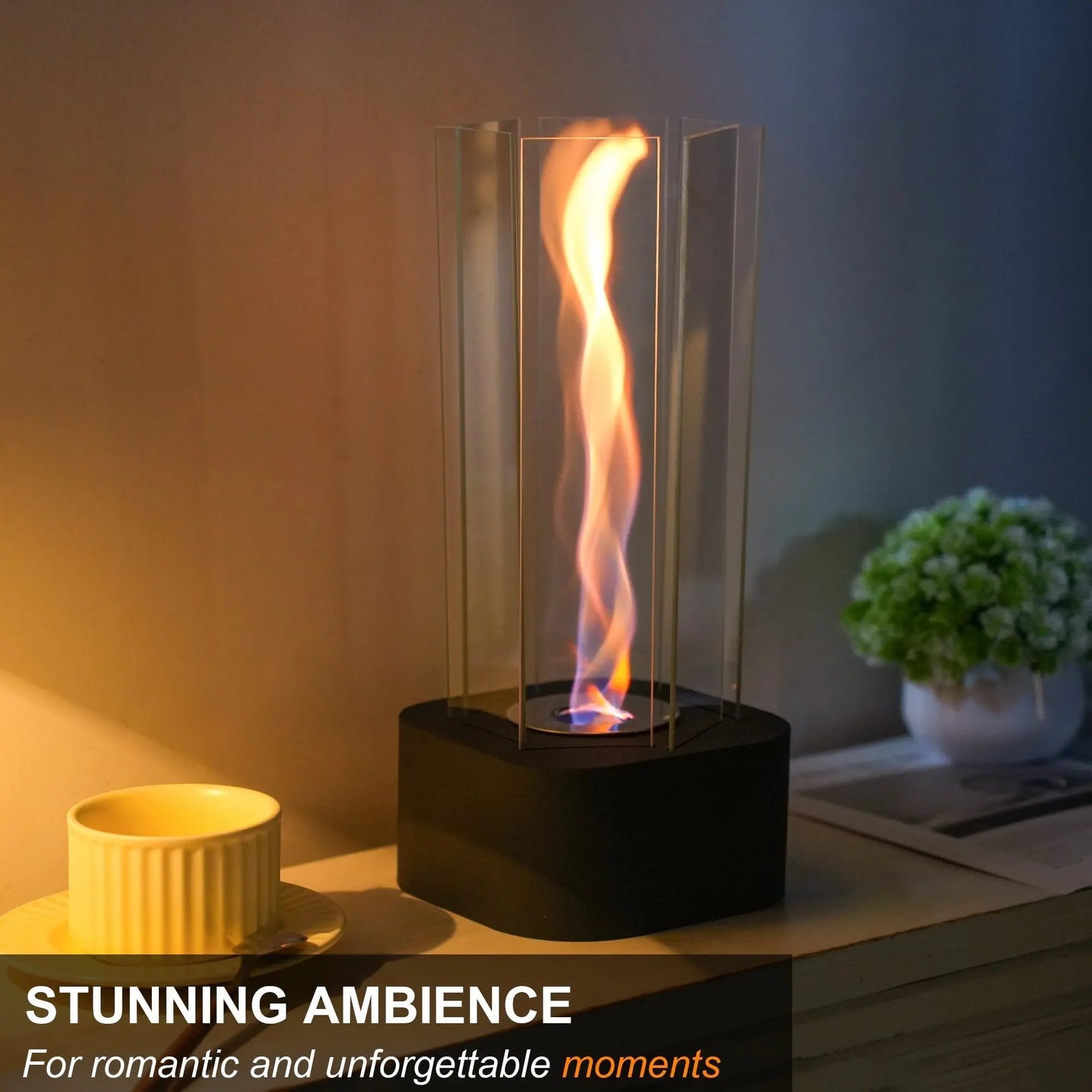 Hexagonal Ethanol-Fueled Alcohol Fireplace for Home Decor-1