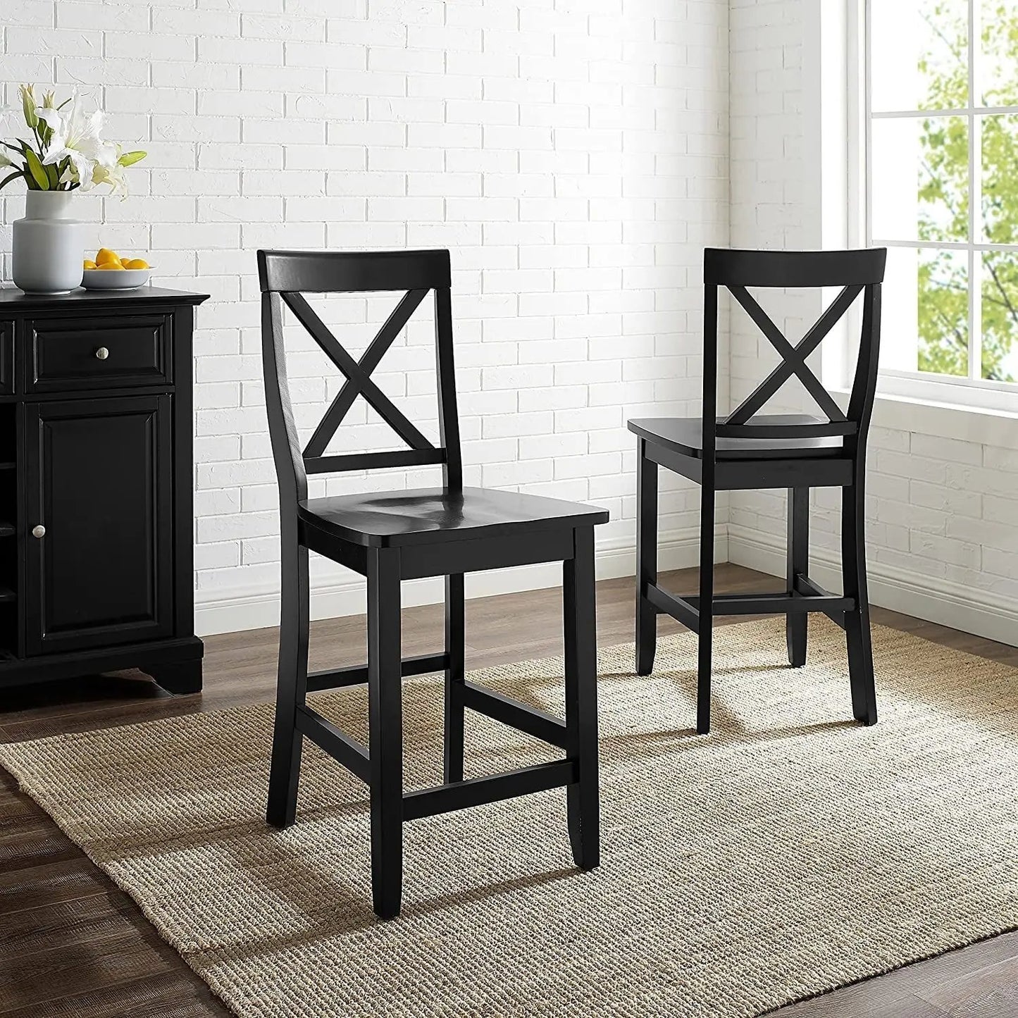 Crosley Furniture X-Back Bar Stool Set ShipItFurniture