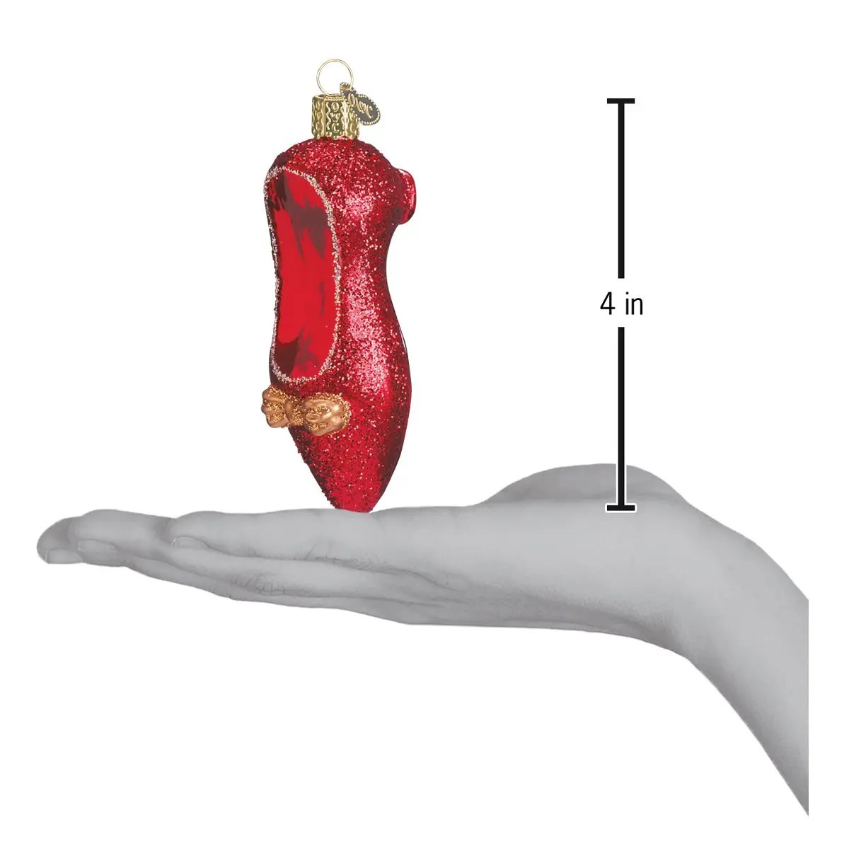 Red Slipper Ornament Old World Christmas