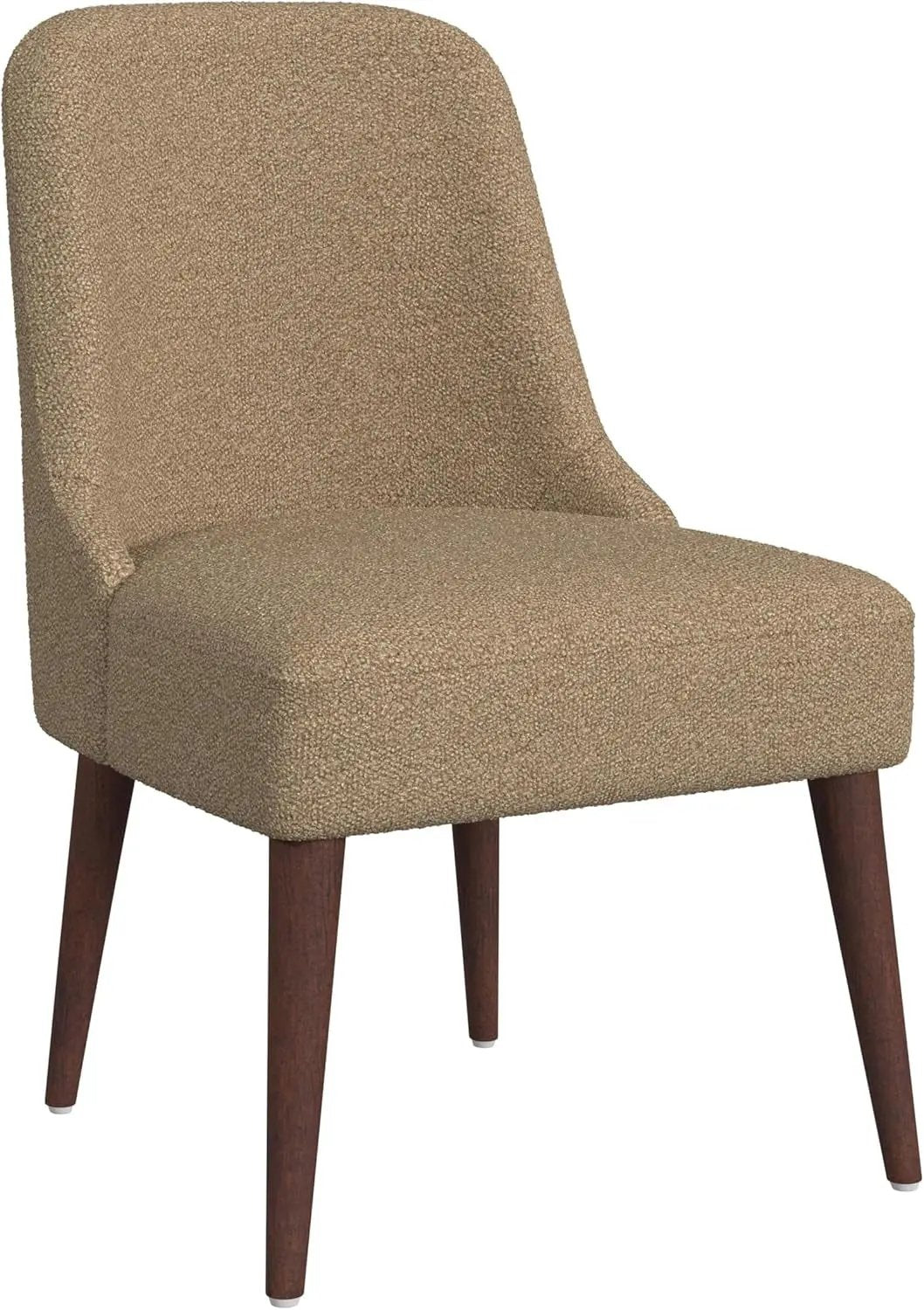 Home Decor | Upholstered Hemet Gayle Side Dining Chair | Decorative Home Furniture, Brown Boucle (Single Pack)-0