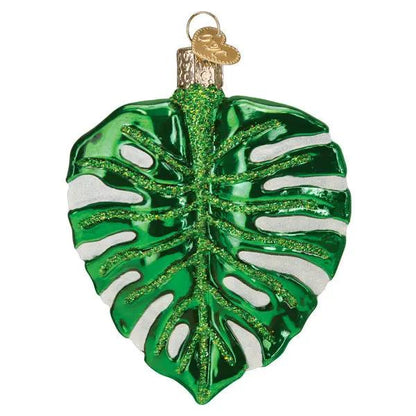 Monstera Leaf Ornament Old World Christmas