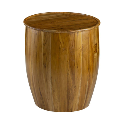 Drum Side Table With Tray Style Top G-BlakHom