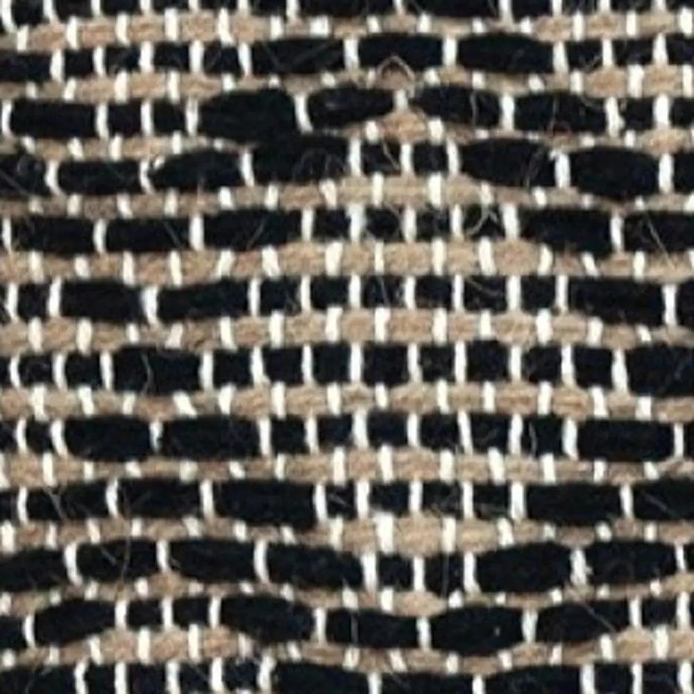 Black And Sand Woven Decorative Pillow Homeroots