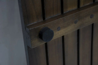 23" Dark Brown Teak Slat Non Slip Bath Mat-6