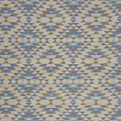 3' x 5' Blue Decorative Lattice Area Rug Homeroots