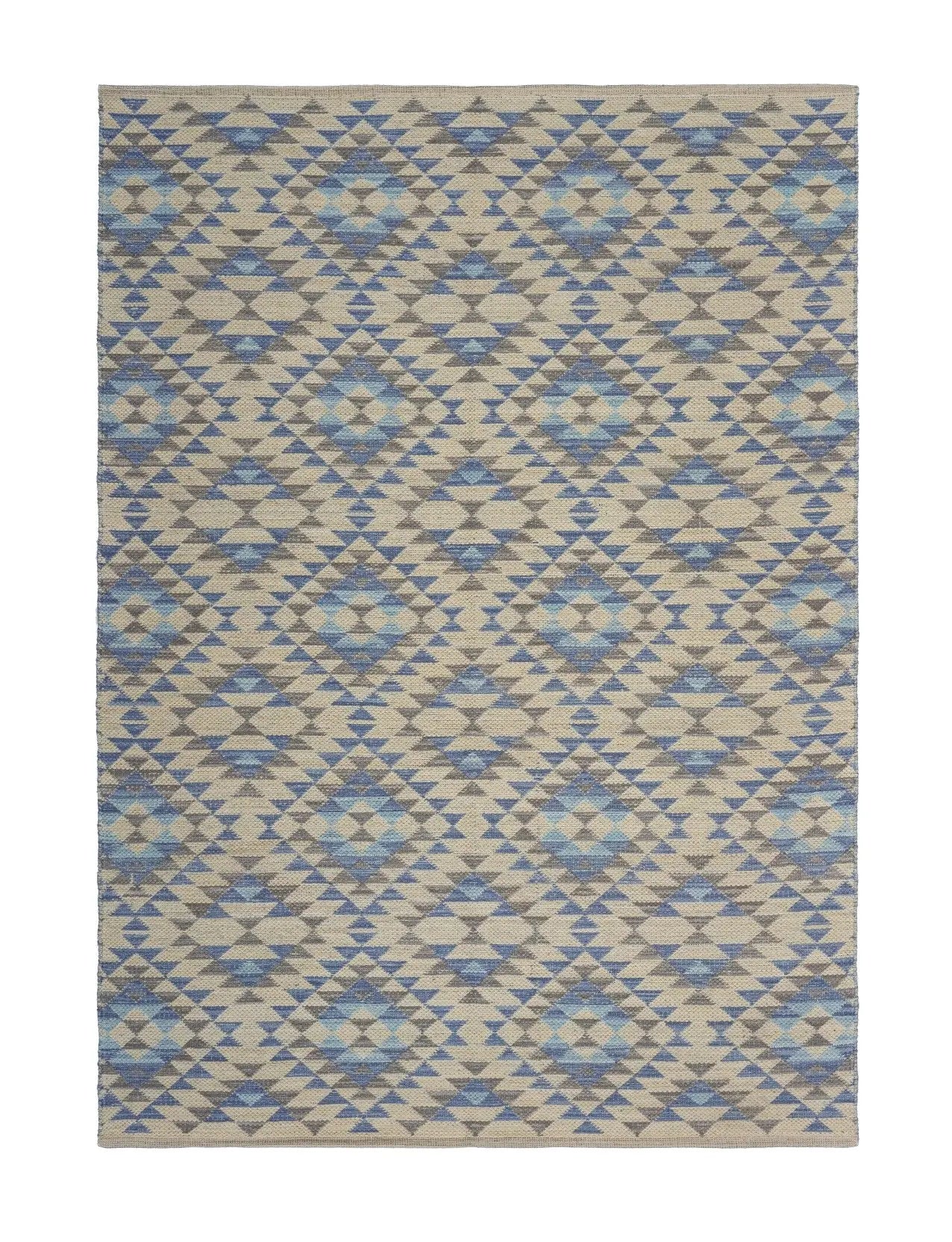 3' x 5' Blue Decorative Lattice Area Rug Homeroots