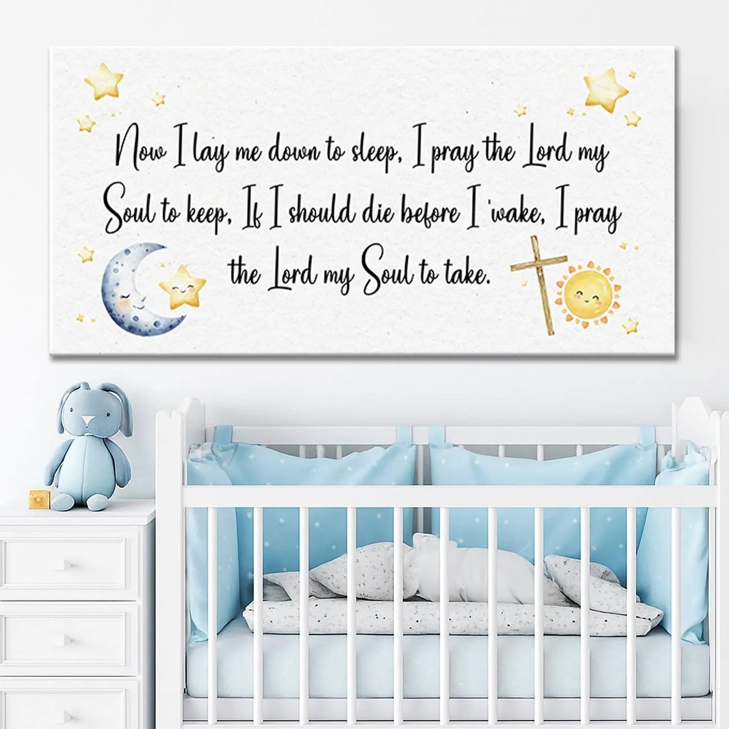 I Lay Me Down To Sleep Faith Sign Tailored Canvases