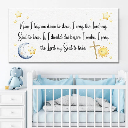 I Lay Me Down To Sleep Faith Sign Tailored Canvases