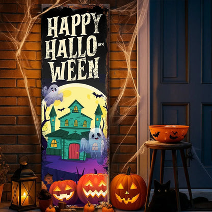 Halloween Welcome Sign Tailored Canvases