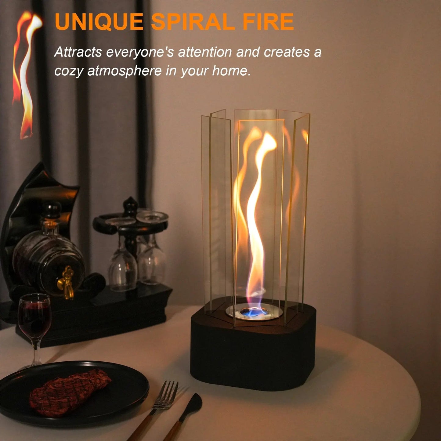 Hexagonal Ethanol-Fueled Alcohol Fireplace for Home Decor-2