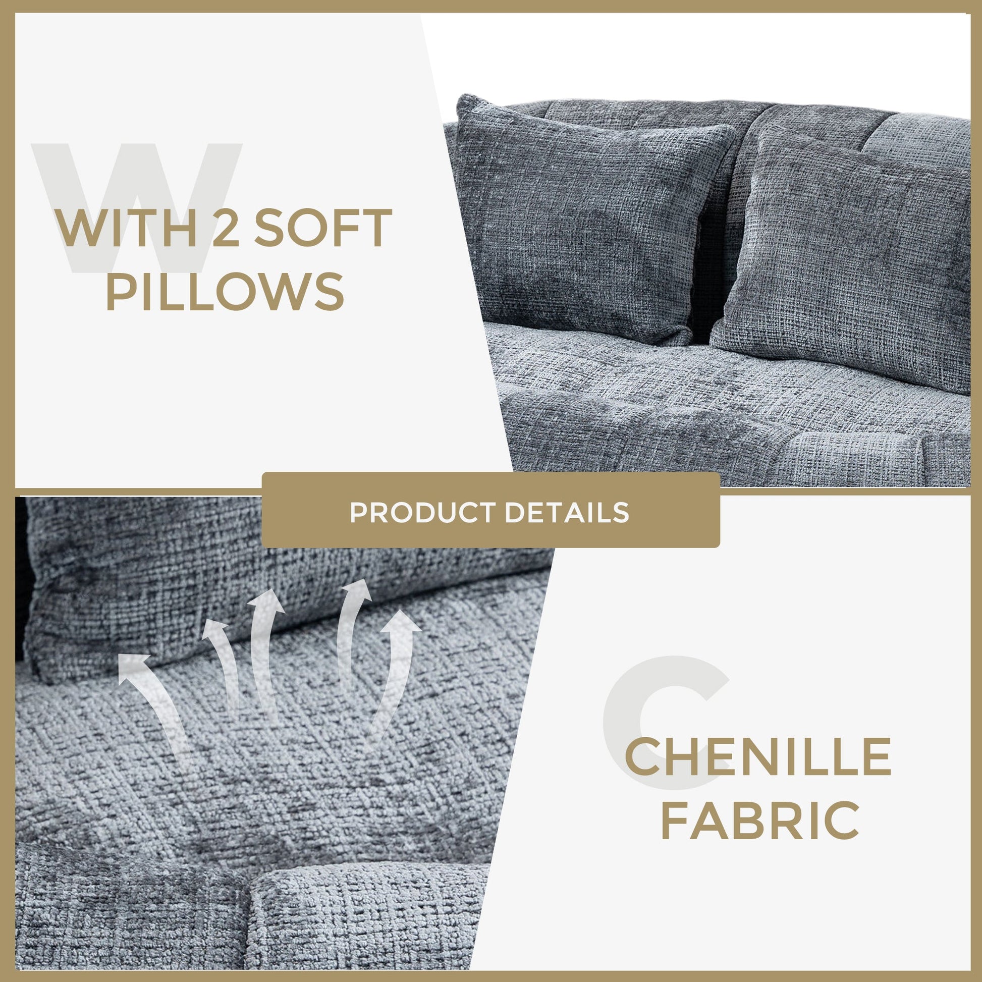 Bean Bag Lazy Sofa Durable Comfort Lounger G-BlakHom