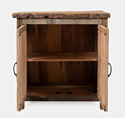 Solid Wood Rustic Industrial Accent Cabinet Dining Storage ShipItFurniture