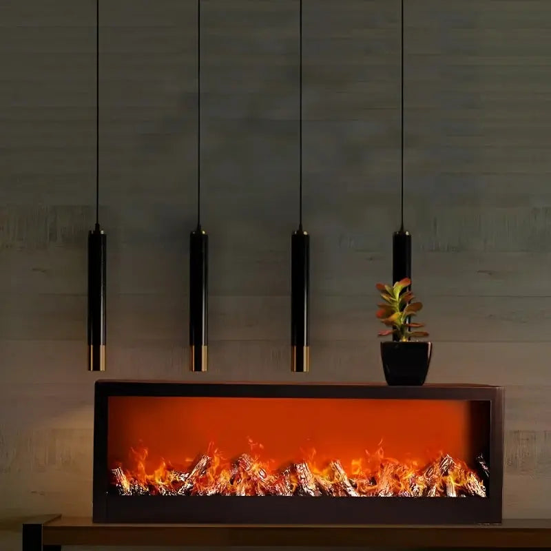 NNETM Art Deco Fireplace Light Home Decor NNETM