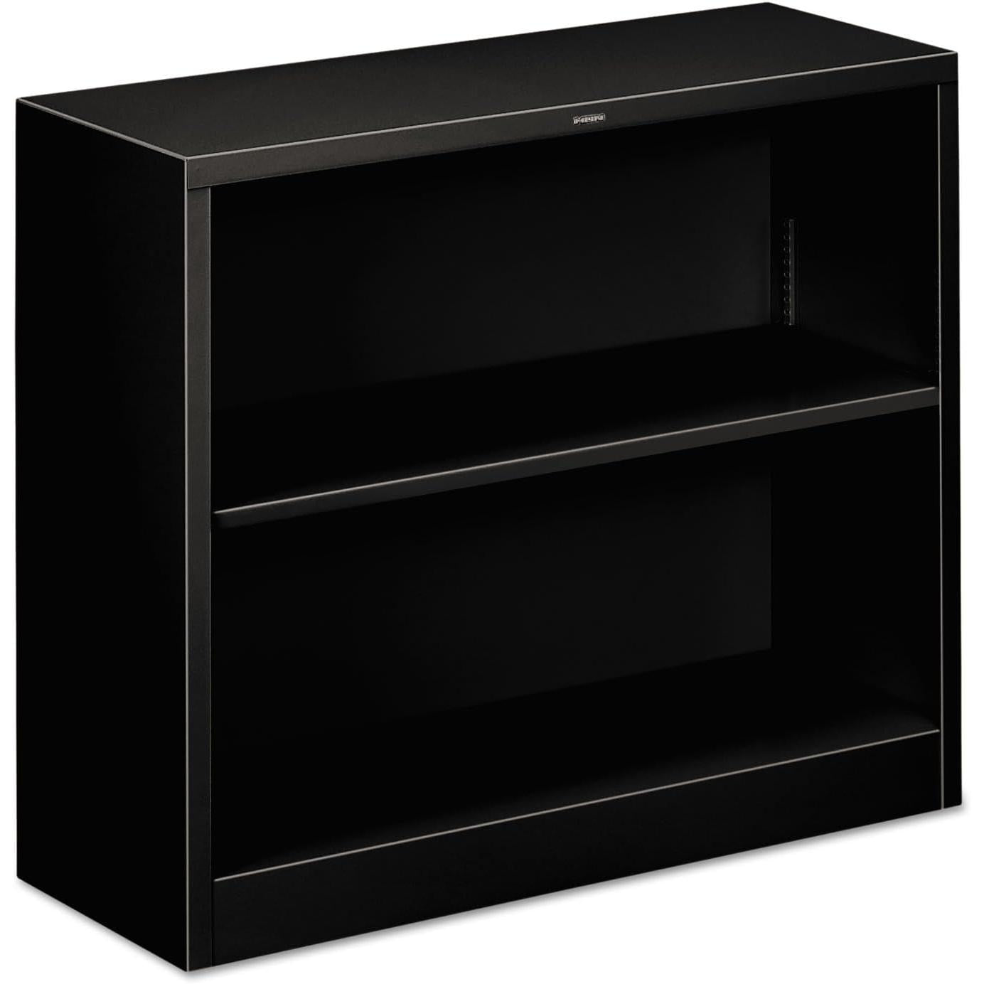 Brigade 2-Shelf 29-Inch H Bookcase, Black Steel (S30ABCP)-0