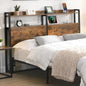 Queen Size Headboard with Storage and Charging Station-0