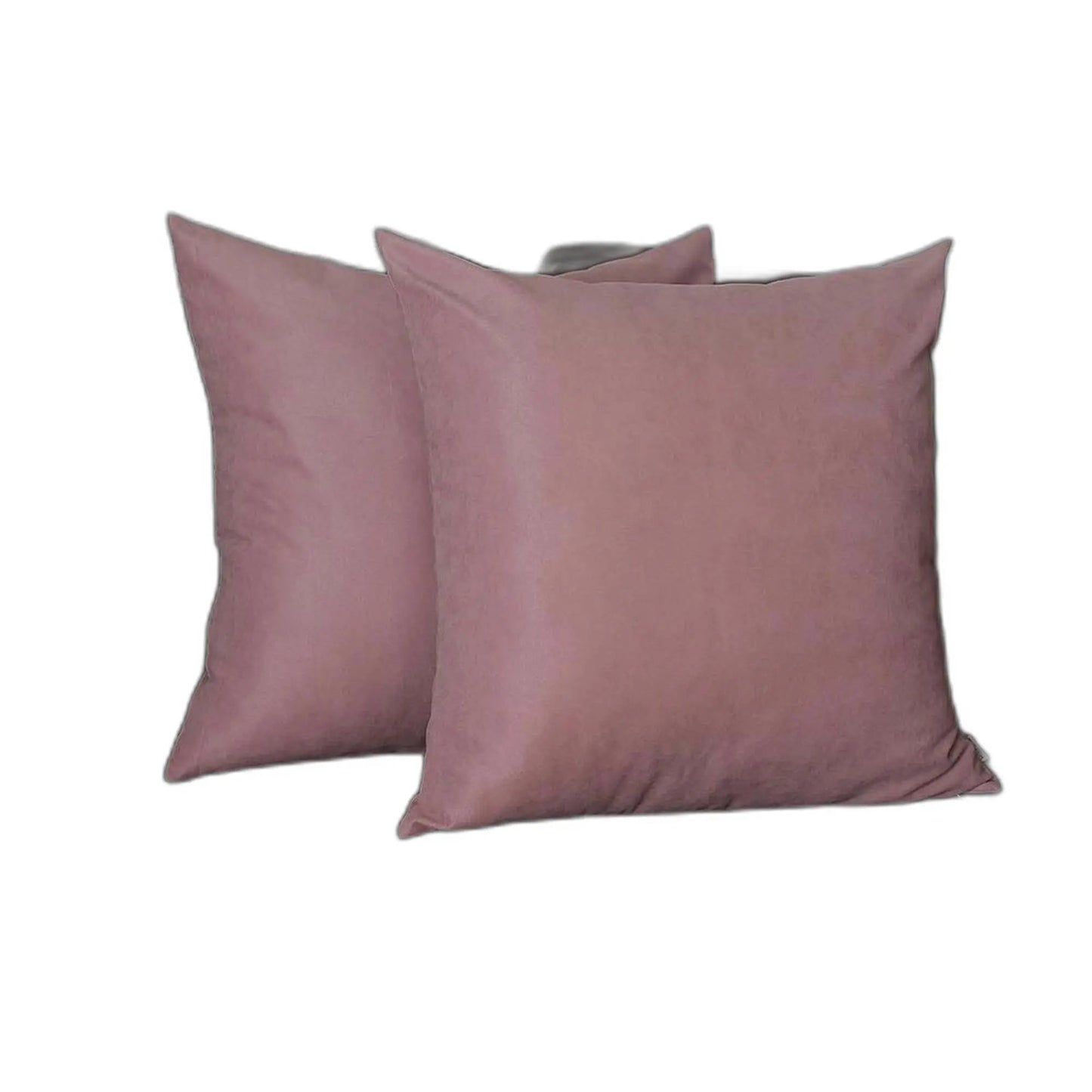 Set Of Two 22" X 22" Light Pink Polyester Zippered Pillow Cover Homeroots