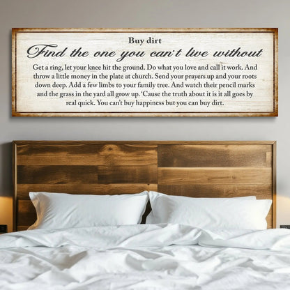 Find The One You Can't Live Without Family Sign II Tailored Canvases
