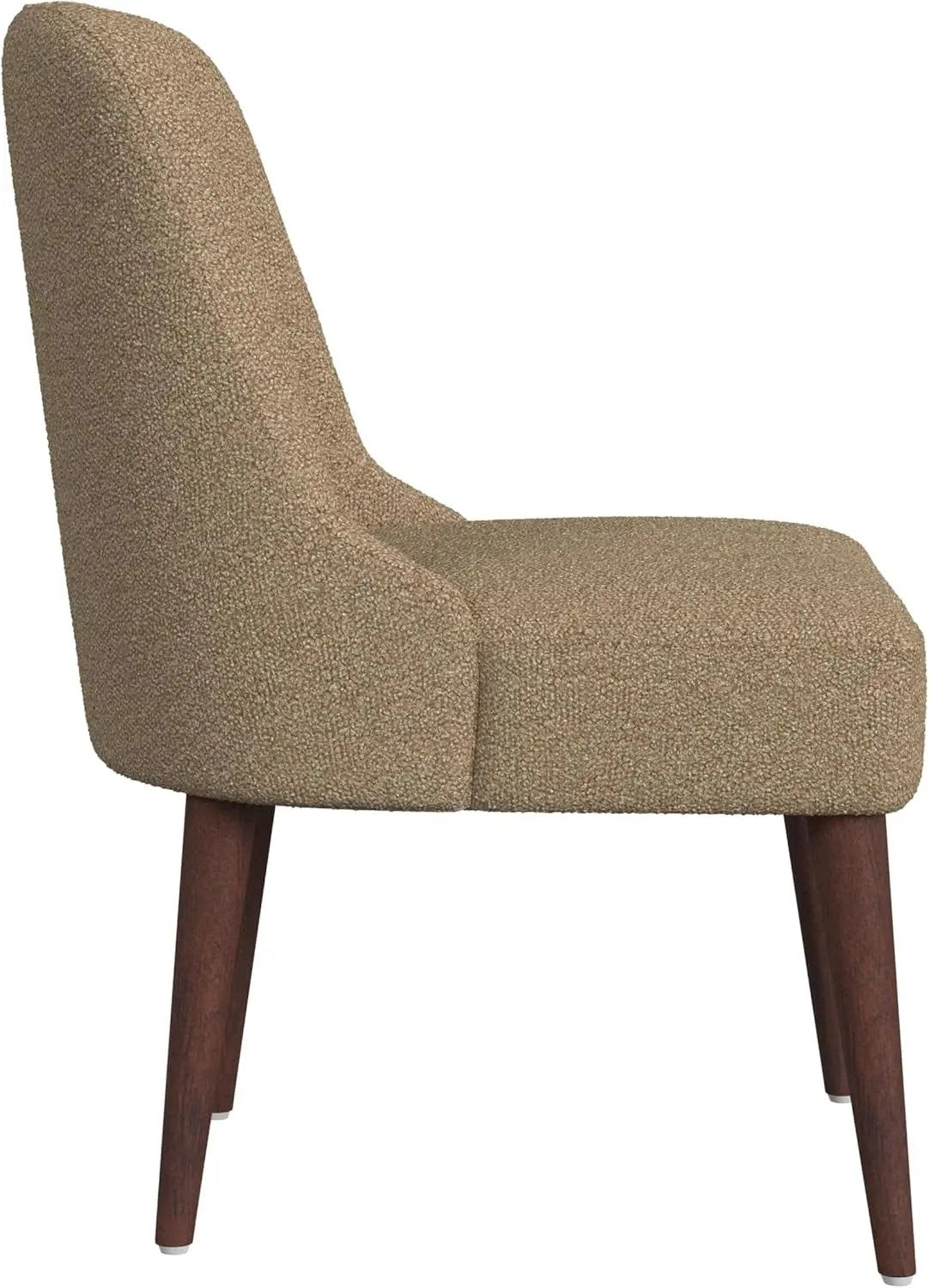 Home Decor | Upholstered Hemet Gayle Side Dining Chair | Decorative Home Furniture, Brown Boucle (Single Pack)-4