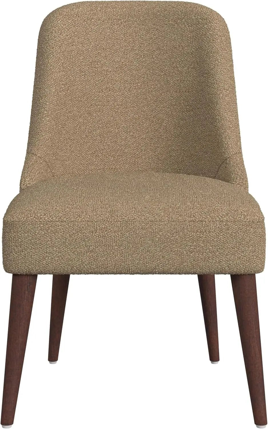 Home Decor | Upholstered Hemet Gayle Side Dining Chair | Decorative Home Furniture, Brown Boucle (Single Pack)-3