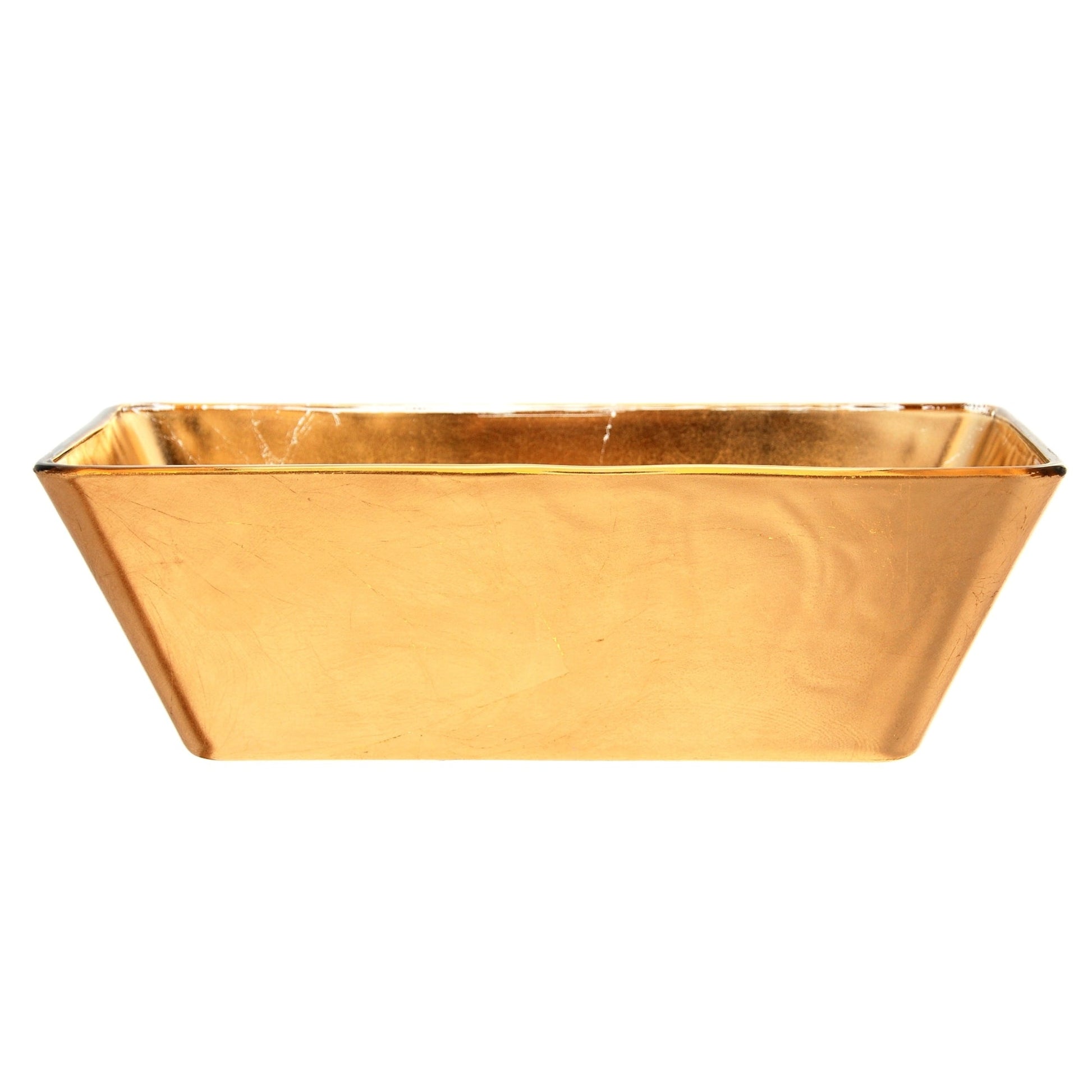 Greek Gold Gilded 13" Rectangular Bowl M BlakHom