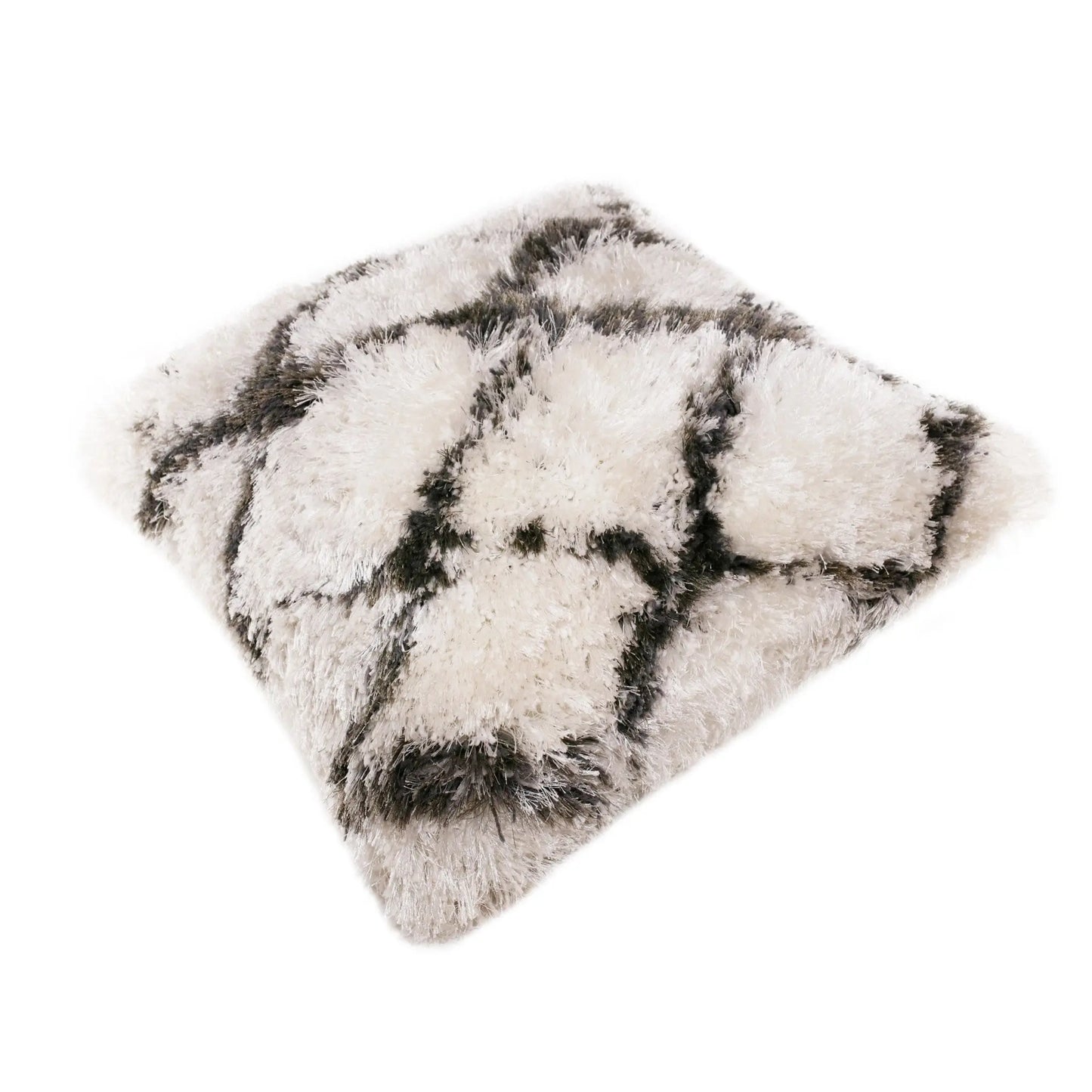 20" Black And White Fabric Geometric Throw Pillow Homeroots