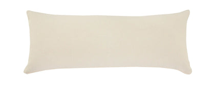 14" X 36" Light Gray Cotton Throw Pillow Homeroots