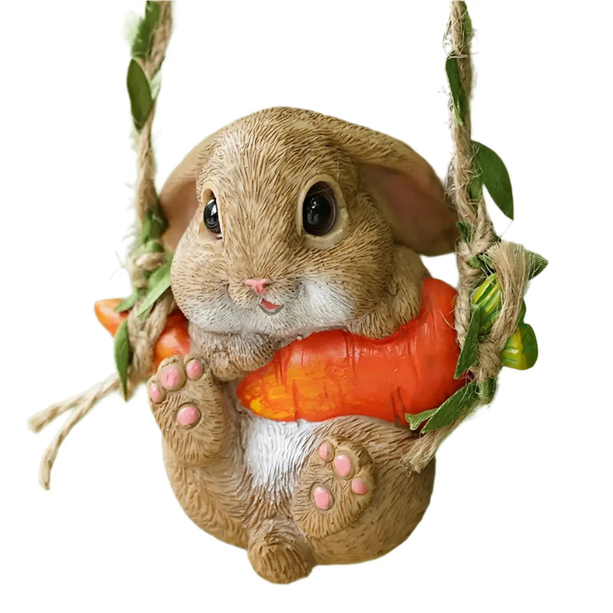 NNETM Resin Easter Bunny Carrot Figurine for Home Decor NNETM