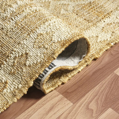 5' X 8' Brown Medallion Hand Woven Area Rug-5