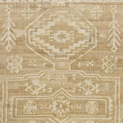 5' X 8' Brown Medallion Hand Woven Area Rug-3