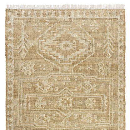 5' X 8' Brown Medallion Hand Woven Area Rug-4