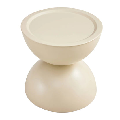 Set of 2 Milk White Coffee Table and End Table With Storage. G-BlakHom