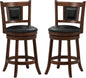 Ergonomic Swivel Bar Stools Set of Two ShipItFurniture